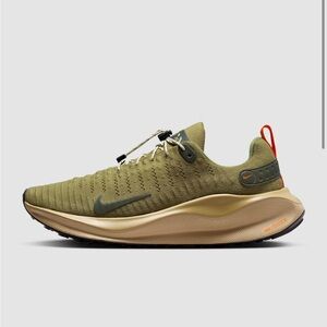 Nike ReactX Infinity Run 4 in the Neutral Olive Green/Cargo Khaki mens size 12